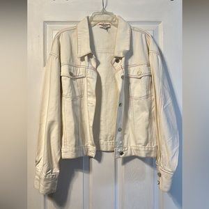 White boutique jean jacket